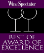 Wine Spectator BEST OF AWARD OF EXCELLENCE